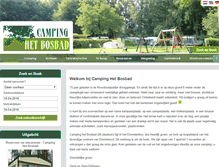 Tablet Screenshot of campinghetbosbad.nl